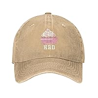 Happy Birthday Cupcakes Gift for Age of 18 20 30 40 Years Cowboy Baseball Cap Dad Hat Unisex Adjustable Upf50+ Golf Gym