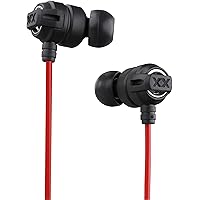 JVC HAFX1X Headphone Xtreme-Xplosivs, Black, Red
