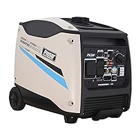 4500W, Portable Quiet Remote Start & Parallel Capability , CARB Compliant Inverter Backup Generator, PG4500iSR, White, RV ready