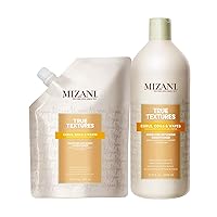 Mizani True Textures Moisture Replenish Conditioner, Moisturizes & Defines Curls, Silicone & Paraben-Free for Curly Hair