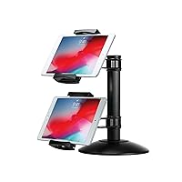 Dual Tablet Mount - CTA Quick-Connect Dual Tablet Mount with Height-Adjustable Arms for iPad Air 1-4, and Tablets up to 10” in Length (PAD-QC2M)