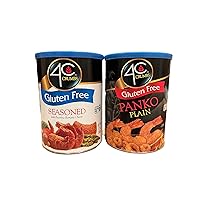 4C Gluten Free Seasoned and Panko Breadcrumbs - 2 pack (1 of each)