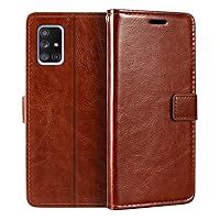 Samsung Galaxy A71 5G Wallet Case, Premium PU Leather Magnetic Flip Case Cover with Card Holder and Kickstand for Samsung Galaxy A Quantum