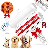 Pet Hair Remover, Reusable Pet Hair Remover Brush Kit, Bonus Brush, Lint Removal, Pet Hair Remover for Couch, Bonus Dog,cat Hair Brush.