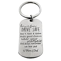 Gifts for 16 Year Old Girl, Drive Safe Keychain, 16 Year Old Boy Gift, Son Keychain from Mom