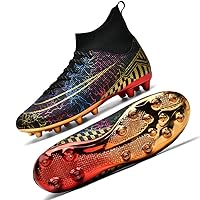 Men’s Soccer Cleats High-top Women Football Shoes AG Spike Shoes Sneaker Comfortable Adults Big Boys Girls Athletic Outdoor/Indoor/Competition/Training