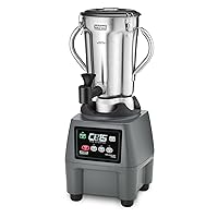 Waring Commercial Professional Food Blender, 3.75 HP Ultra Heavy Duty Motor, One Gallon Stainless Steel Jar Container with Spigot Dispenser and Dual Handles, Clamping Lid, Foodservice Restaurant Grade
