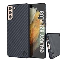 PunkCase S21 Plus Carbon Fiber Case [AramidShield Series] Ultra Slim & Light Carbon Skin Made from 100% Aramid Fiber | Military Grade Protection for Your Galaxy S21 Plus 5G (6.7