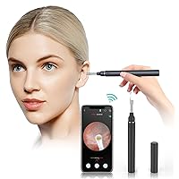 Ear Wax Removal Kit - Ear Cleaner Camera, 3.9 mm Otoscope with Light, Ear Cleaning Kit, Ear Wax Removal Tool Compatible with Android and iPhone
