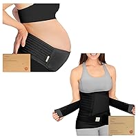 KeaBabies Maternity Belly Band for Pregnancy & 3 in 1 Postpartum Belly Support Recovery Wrap - Soft & Breathable Pregnancy Belly Support Belt, After Birth Brace, Pelvic Support Band, Slimming Girdle