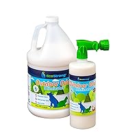 Outdoor Odor Eliminator | Outside Dog Urine Enzyme Cleaner – Powerful Pet, Cat, Animal Scent Deodorizer | Professional Strength for Yard, Turf, Kennels, Patios, Decks (160 oz Bundle w Sprayer)
