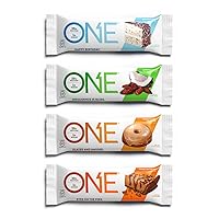 Protein Bars, Best Sellers Variety Pack, Gluten Free 20g Protein and Only 1g Sugar, 2.12 oz (12 Pack)