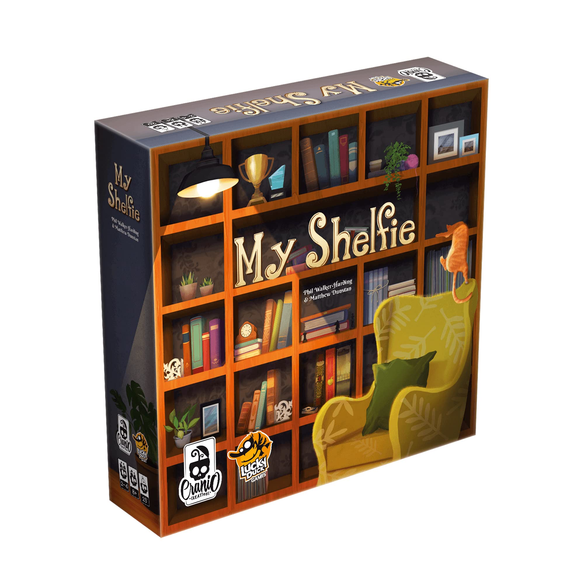 My Shelfie Board Game | Set Collection Strategy Game | Pattern Building Game | Fun Family Game for Kids and Adults | Ages 8+ | 2-4 Players | Average Playtime 30 Minutes | Made by Lucky Duck Games