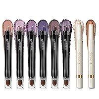 Cream Eye Shadow Eyeliner Makeup Sticks, Highlighter Brightener Pencil Classic-A012 + Multi-use-S1M2