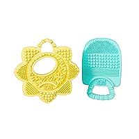 Sunny Soothers 2pk Multi-Textured Bpa Free Baby Teethers in Cute Sun & Popsicle Shapes, Ages 3 Months+