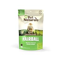 Pet Naturals Hairball - 30 Chicken-Flavored Chews - Cat Supplements & Vitamins for Hairball Control and Digestive Support, Contains No Corn or Wheat​