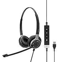 Sennheiser SC 665 USB (507257) - Double-Sided Business Headset | UC Optimized and Skype for Business Certified | For Mobile Phone, Tablet, Softphone, and PC (Black)