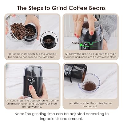  GRICAFE Electric Milk Frother with Coffee Grinder, 2 in 1  Rechargeable Electric Blade Grinders for Coffee Beans/Spices, Foam Maker  Whisk Mixer Mini Blender Foamer for Espresso, Cappuccino, Latte: Home &  Kitchen