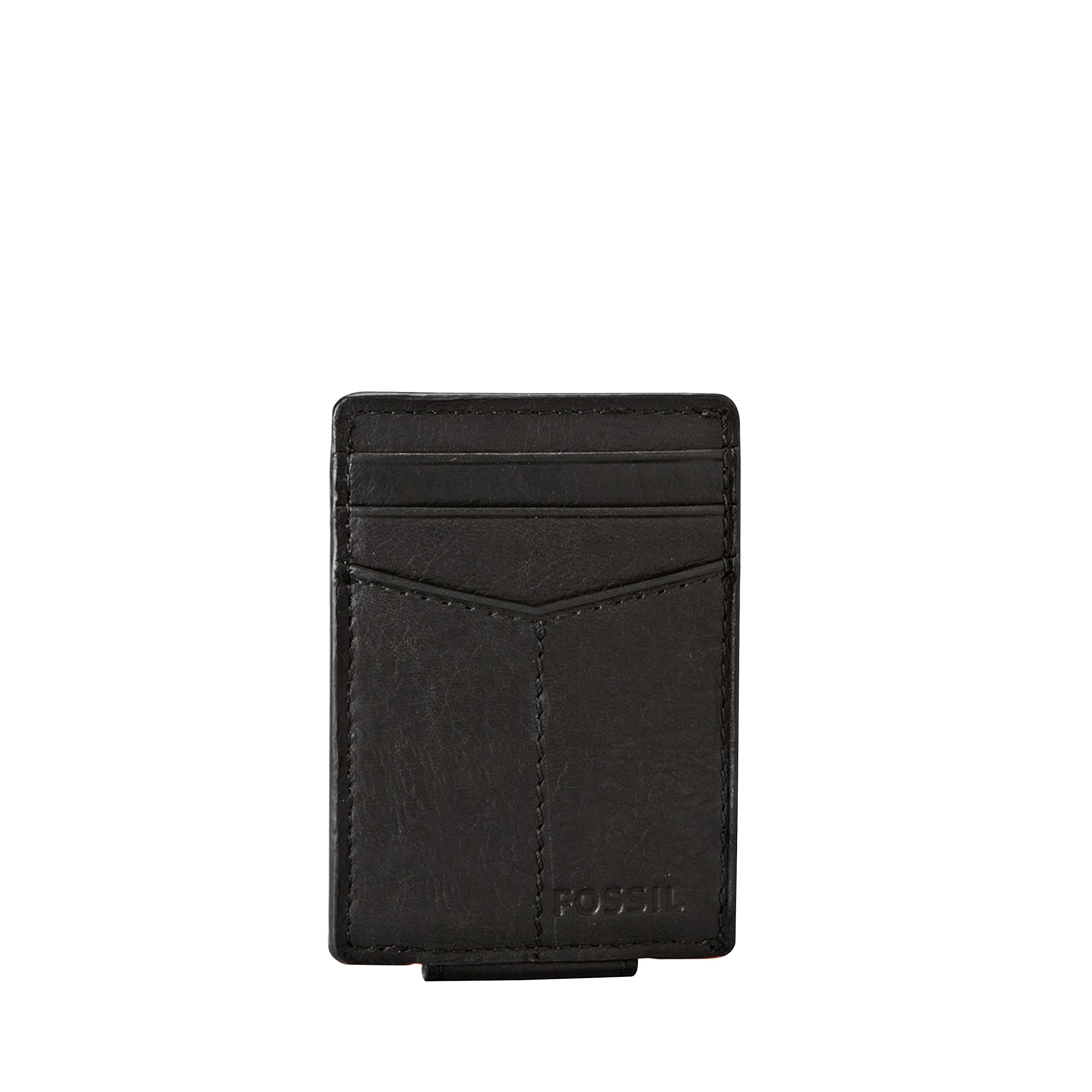 Fossil Men's Andrew Leather Magnetic Card Case with Money Clip Wallet