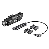 Streamlight 69450 TLR RM 2 Compact Rail-Mounted Tactical Lighting System with Rail Locating Keys, Tail Cap Switch, Remote Pressure Switch, Mounting Clips and Two Lithium Batteries, Black
