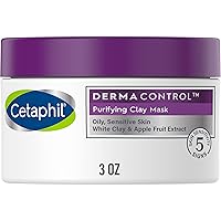 Cetaphil Clay Mask Pro, Dermacontrol Purifying Clay Face Mask with Bentonite Clay for Blackheads and Pores, Designed for Oily, Sensitive Skin, 3 Oz
