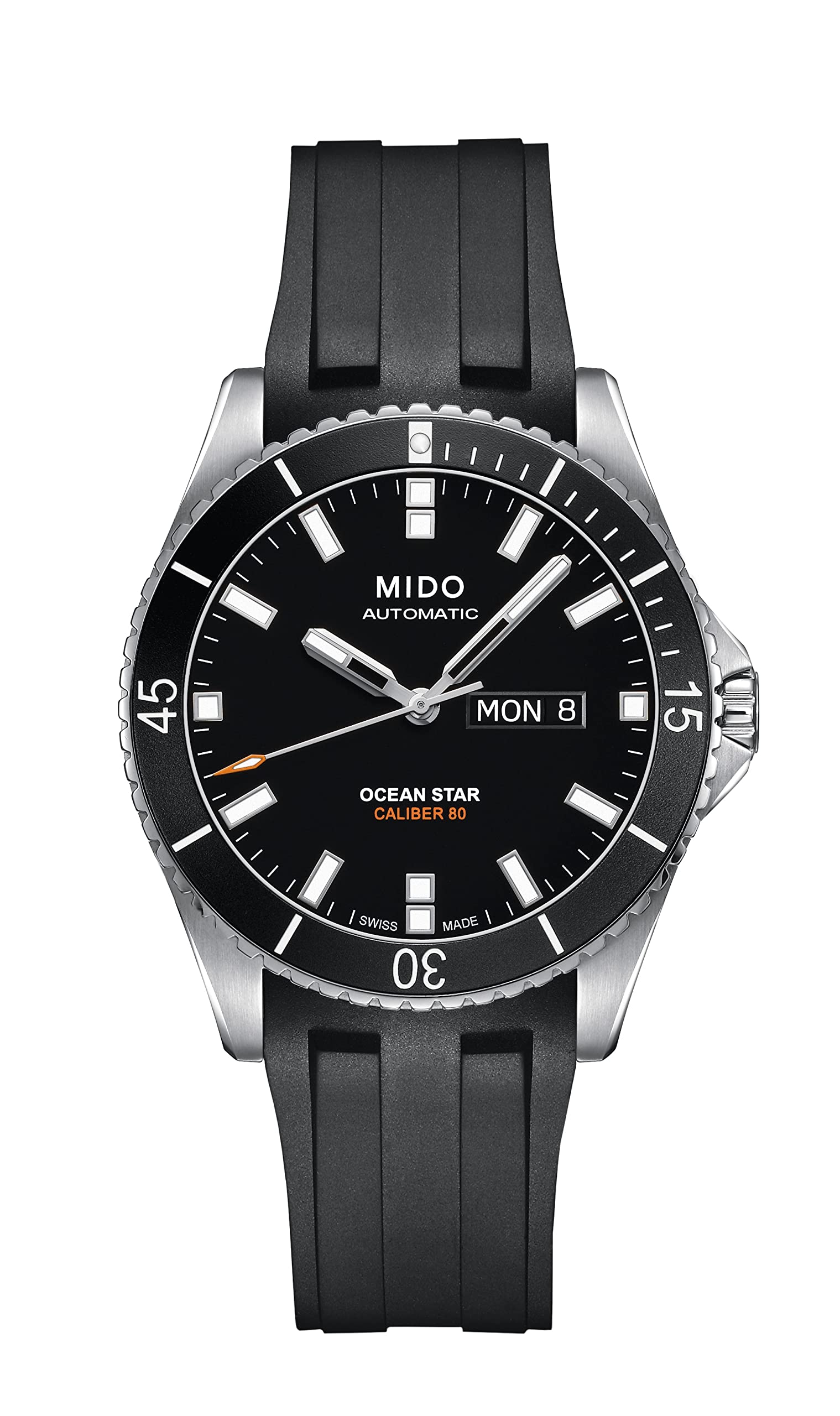 Mido Ocean Star 200 - Swiss Automatic Watch for Men - Black Dial - Case 42.5mm - M0264301705100