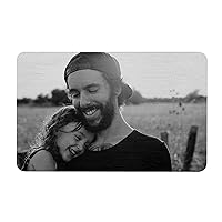 Dreambell Personalized Photo Picture Custom Engraved Wallet Mini Insert Love Note Card to My Superhero Dad From Daughter Son Christmas X'mas Thanksgiving Father's Day Gift keepsake