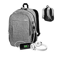 SUB-BP-1UL0001, Unisex Adult Laptop Backpack, grey, L