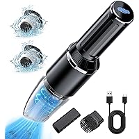 Xoopla Cordless Handheld Vacuum Cleaner Portable Car Vacuum with 8000Pa Strong Suction, Lightweight Mini Hand Vacuum, Rechargeable Vacuum with Multi Accessories for Car/Home/Interior Cleaning