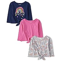 The Children's Place baby-girls And Toddler Girl Long Sleeve Shirts 3-packShirt