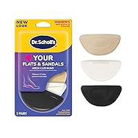 Dr. Scholl's® Love Your FLATS & SANDALS Arch Cushions, All-day Comfort for Loafers, Sandals, & Flats, Prevent Discomfort, Low & High Arch Supports, No Trim Required Inserts, Women Size 6-10, 1 Pair