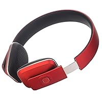 LC-8600 Bluetooth Stereo Headset with Mic for All Mobile Phones and Tablets (Red)