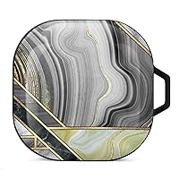 Gold Marble Striped Abstract Art Deco Pattern Printed Bluetooth Case Cover Hard PC Headset Protective Shell for Samsung Headset