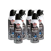 Disposable Compressed Gas Duster, 10 oz Cans, 6 Pack