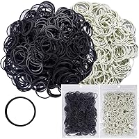 AMUU Rubber Bands 500pcs Red 2.5cm 1inch Small Mini Rubber Bands for Office School Home Elastic Hair Band 