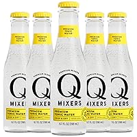 Q Mixers Tonic Water Premium Cocktail Mixer Made with Real Ingredients 6.7oz Bottles | 5 PACK