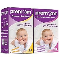 Premom Pregnancy Test Strips 20 Pack + Ovulation Test Strips 20 Pack