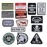 14er Tactical Military Morale Patches | Rick Roll Morale Patch,Airsoft  Patches,Tactical Patches,Military Patches for Backpacks,Tactical Vest