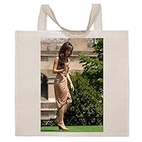 Maggie Q Quigley - Cotton Photo Canvas Grocery Tote Bag #G373091