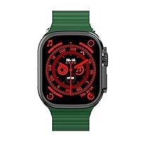 Smart Watch Ultra 49mm Series 2.3 HD Fitness Watches for Women Men Exercise Modes Sleep Tracking Apps, Water Resistant Watch for iOS and Android (Green)