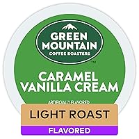 Green Mountain Coffee Caramel Vanilla Cream Keurig Single-Serve Light Roast Coffee K-Cup Pods, 32 Count