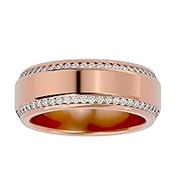 Certified Natural Diamond Ring with 52 pcs Round Cut Natural Diamond in 14k White/Yellow/Rose Gold Wedding Ring for Women, Girl & Ladies | Anniversary Ring for Her (0.53 Ct, IJ-SI)