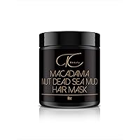 Macadamia Nut Dead Sea Mud Mineral Hair Mask, Repair Dry damage hair Mask, Hydrating moisture therapy