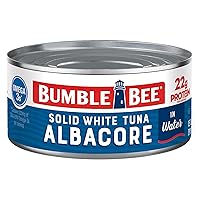 Solid White Albacore Tuna in Water, 12 oz Cans (Pack of 12) - Wild Caught Tuna - 21g Protein per Serving - Non-GMO Project Verified, Gluten Free, Kosher - Great for Tuna Salad & Recipes