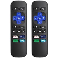 (2 Pack) Replacement Remote Control for Roku Express, for Roku Premiere, for Roku Box, for Roku Player, for Roku 1 2 3 4 -【NOT for Stick or TV】