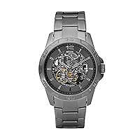 Relic by Fossil Men's Damon Gunmetal Gray Stainless Steel Bracelet Automatic Watch (Model: ZR11853)