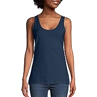 Hanes Womens Scoopneck Cotton Jersey Tank, Classic Cotton Tank Top, Lightweight Cotton Tank For Women