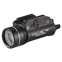 Streamlight 69260 TLR-1 HL 1000-Lumen Weapon Light with Rail Locating Keys and Lithium Batteries, Box, Black