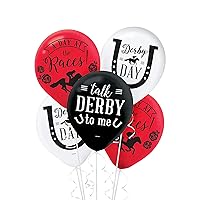 Derby Day Horseshoe Premium Latex Balloons - 12