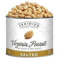 FERIDIES Super Extra Large Salted Virginia Peanuts - 36oz can